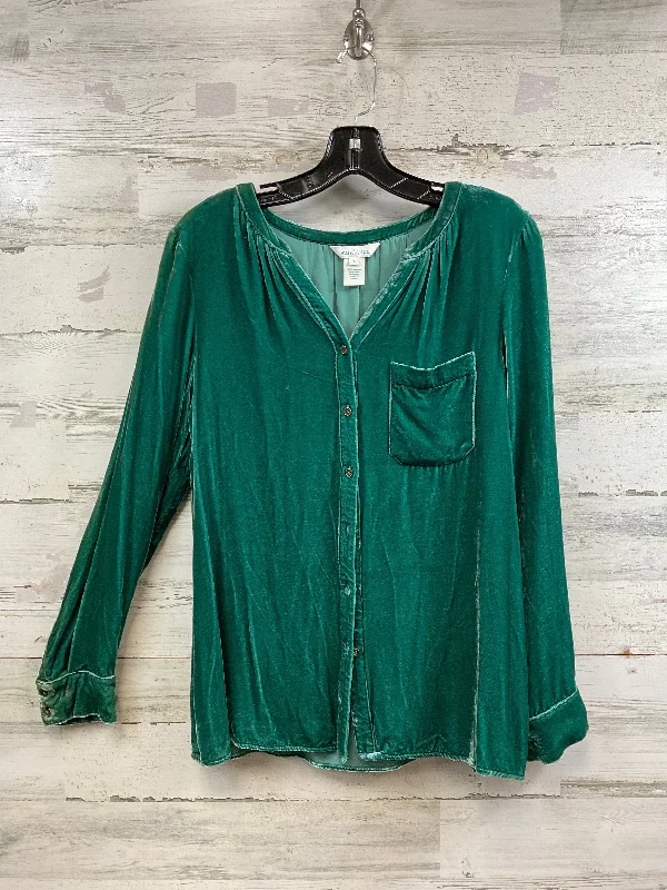 Blouse Long Sleeve By Sundance In Green, Size: S