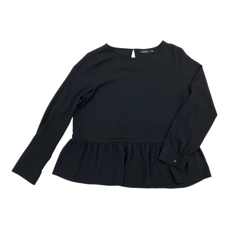 Blouse Ls By Apt 9 In Black, Size:L