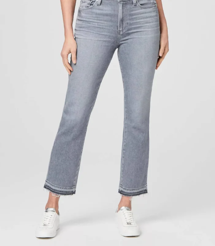 Cindy Crop High Rise Straight Jean In Faded Pavement