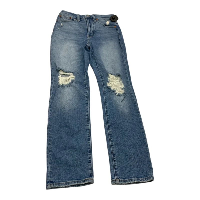 Jeans Straight By Madewell In Blue Denim, Size: 2