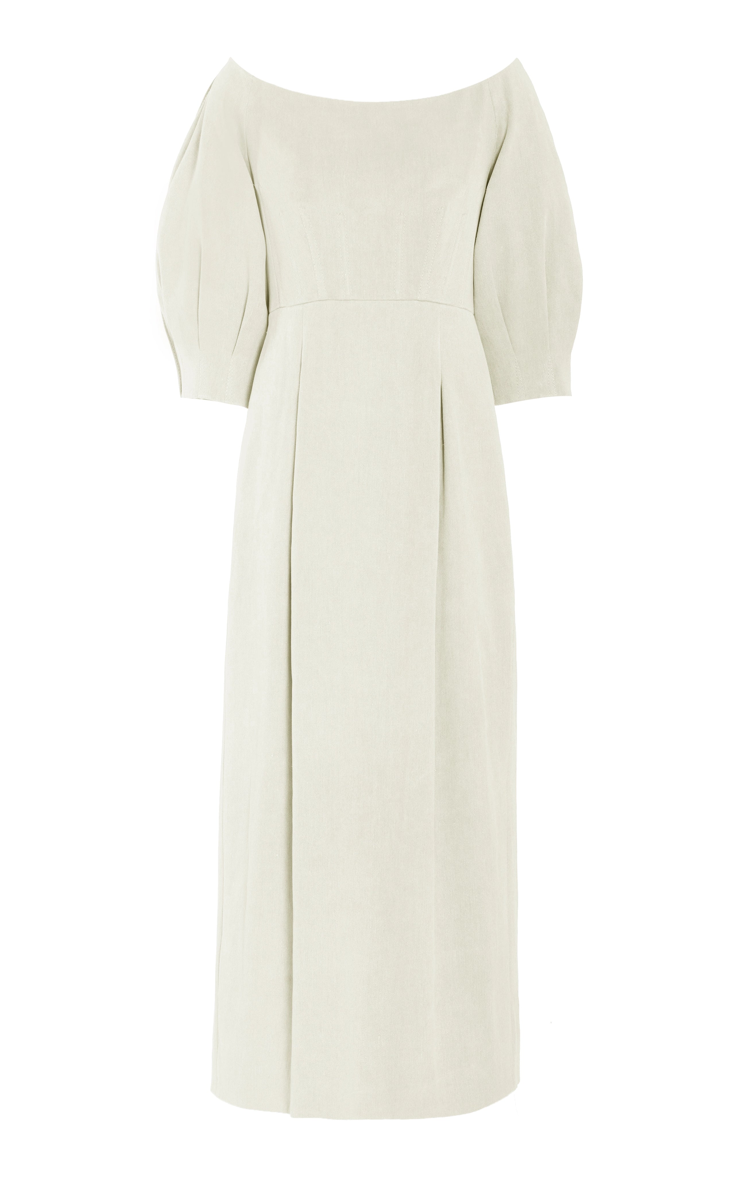 Majano Dress in Ivory Hemp Cotton