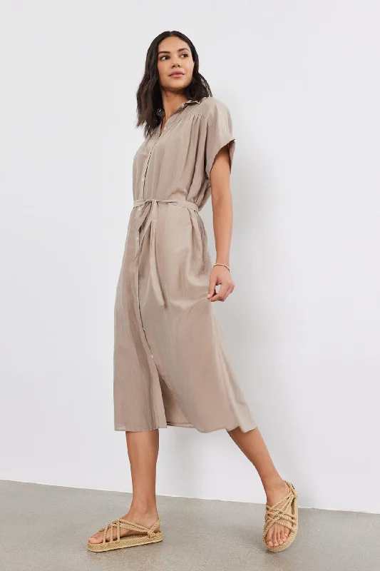 MARLA SILK COTTON VOILE DRESS