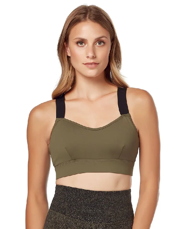 Lilybod Mia Bra - Womens - Black/Olive