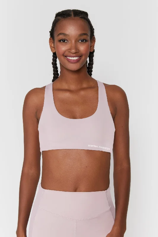 Spiritual Gangster Studio Sports Bra Clean - Womens - Rose Quartz