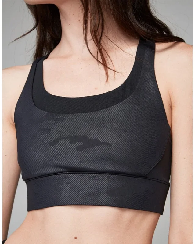 Varley Bolton Sports Bra - Womens - Black Modern Camo Print