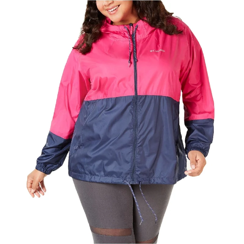 Columbia Women's Plus Size Flash Forward Windbreaker Pink Size 3 Extra Large - XXX-Large