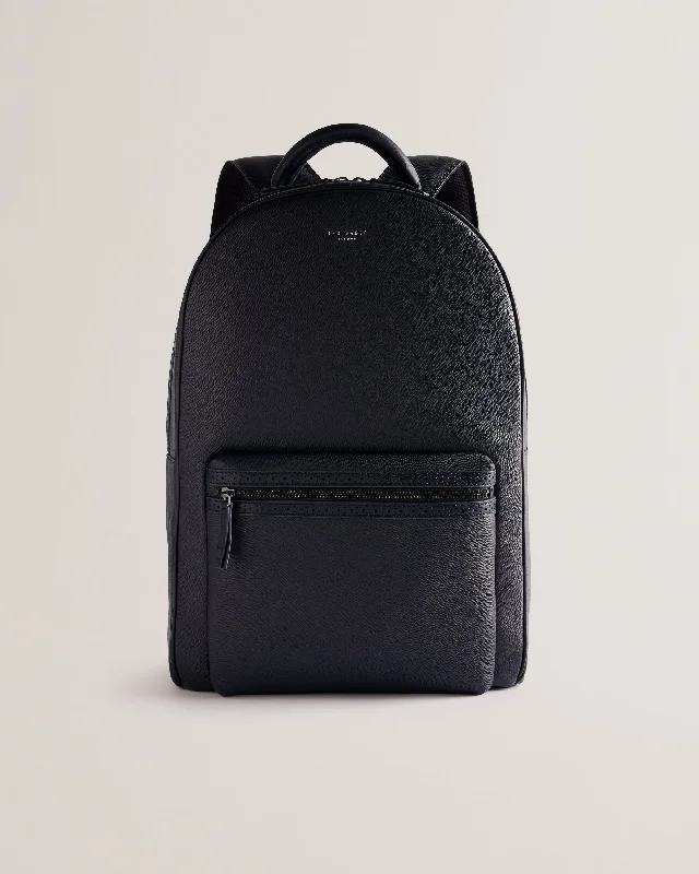 Conann Saffiano Leather Backpack Navy