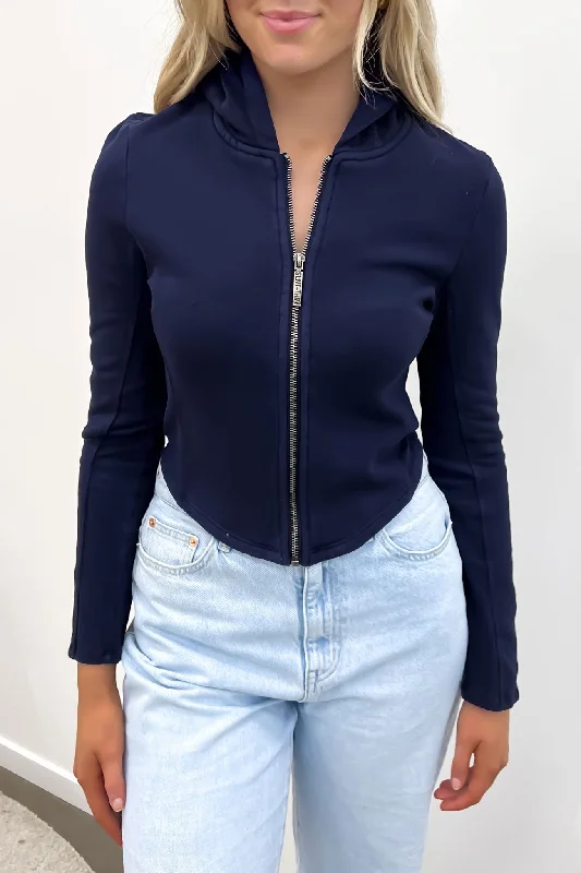 Dua Zip Thru Navy