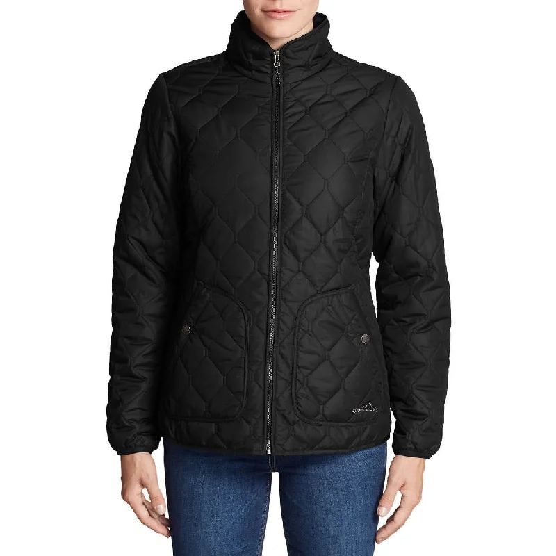 Eddie Bauer Women's Mod Quilt Jacket Black Size Large - l