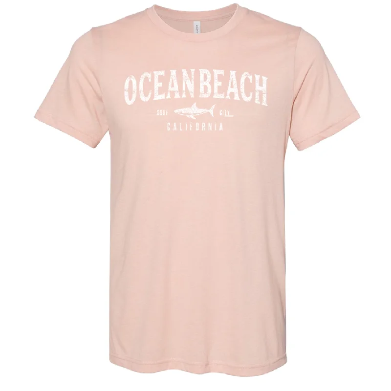 Ocean Beach California Asst Colors Sueded Tee