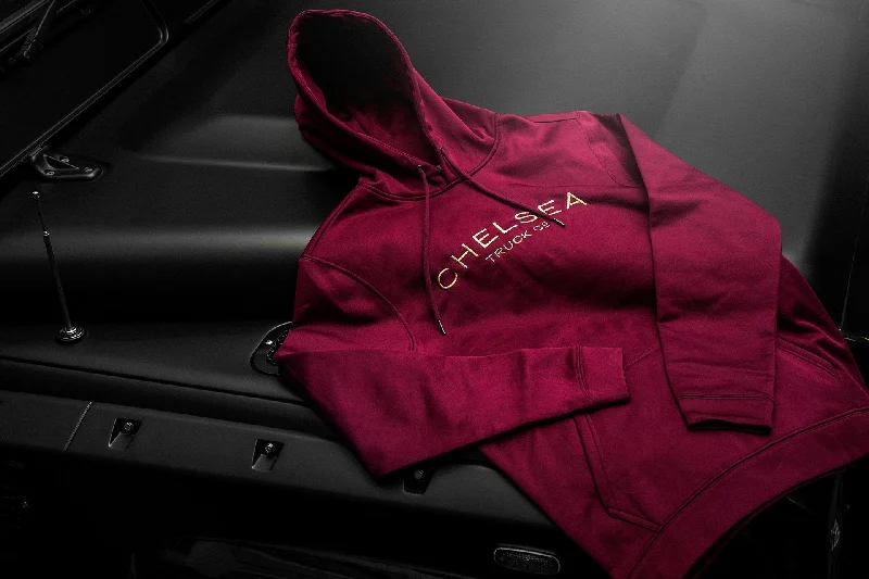 Special Edition Chelsea Truck Co Hoodie - Red with Gold Embroidery