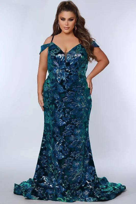 Sydneys Closet JK2302 Prom Plus Size Long Formal Evening Gown